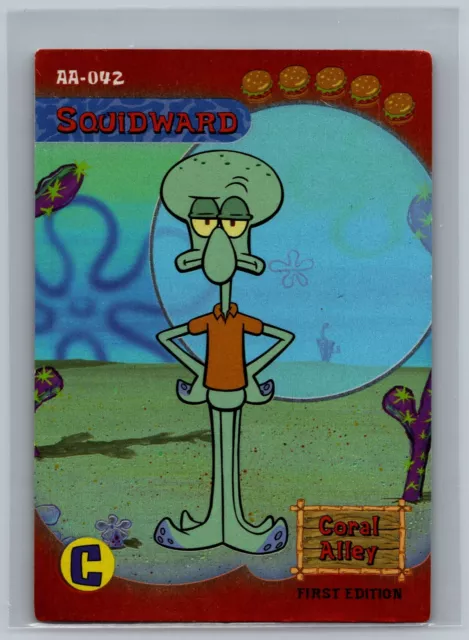 2003 UD Spongebob Squarepants Aquatic Amigos Squidward Gold Rare PSA 9  AA-041