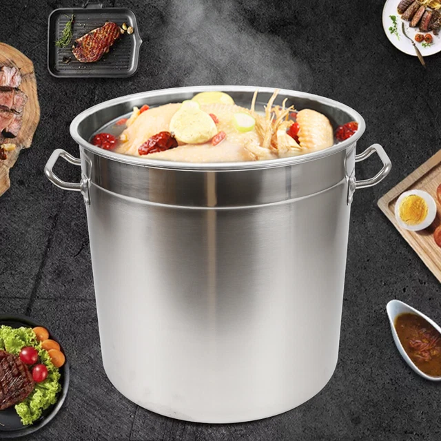 Edelstahl Suppentopf Universal Kochtopf Siedender Eintopf Suppe Kochen Brühe
