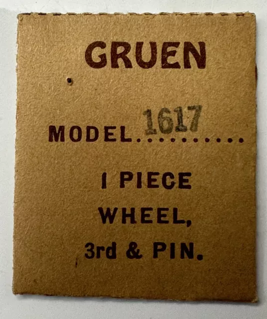 GENUINE Gruen  E210 CAL 161 THIRD WHEEL AND PINION NOS  Watch Repair Part  WP2