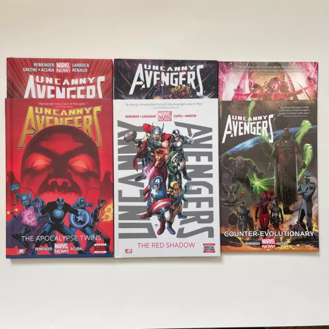 Uncanny Avengers LOT OF 6 The Red Shadow (Marvel Comics) -TPB & HC