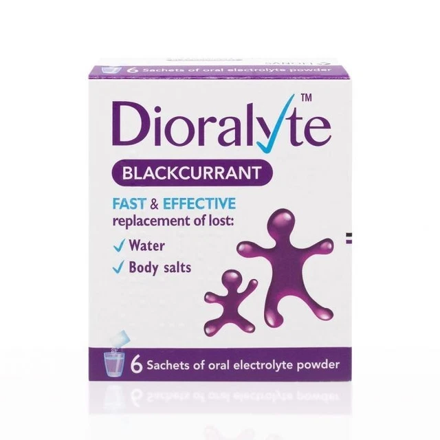 DIORALYTE BLACKCURRANT POWDER Sachets 6, DEHYDRATION, Diarrhoea