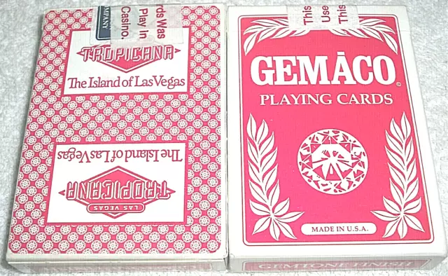 Gemaco Tropicana Casino Las Vegas Playing Cards 2 Decks - Used In Casino Play 3