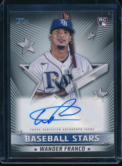 WANDER FRANCO AUTO 2022 Topps Series 1 Baseball Stars BLACK #/199 Autograph RC