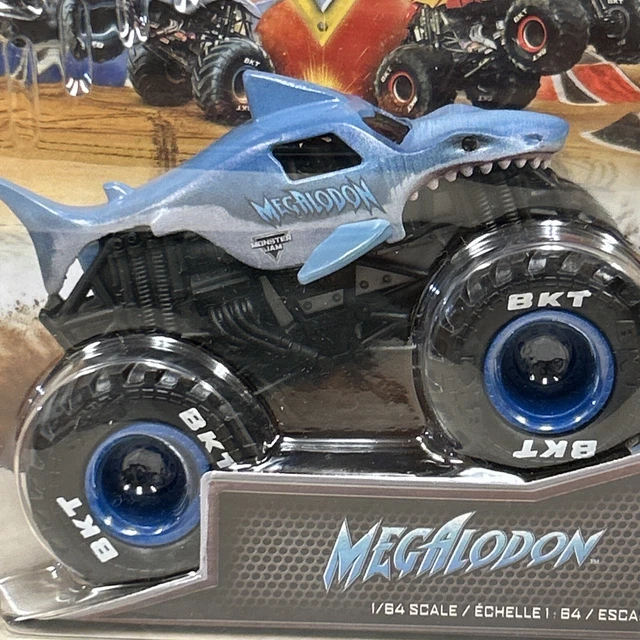 MONSTER JAM Truck Megalodon Shark 2023 1/64 Spin Master Series 31 New