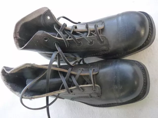 Vietnam Period Unissued Australian Army Black Leather Boots - Dated 1963