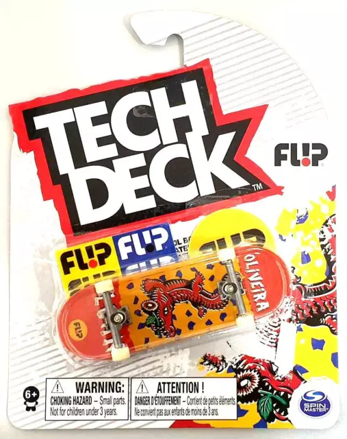 Tech Deck Mini Skateboard Flip Oliveira Fingerboard Toy + 6 Years