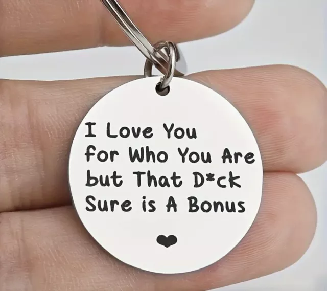 Gift For Him Keyring Rude Funny Gift Partner Boyfriend Husband