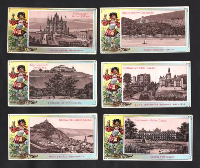 Rhine Castles Stollwerck 1898 German Card Set 26 Schloss Poppelsdorf Braubach