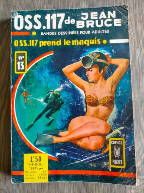 bd OSS 117 n° 13 JEAN BRUCE comics pocket AREDIT EO 1967