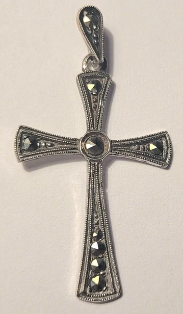 Pendentif Ancien Croix De Lorraine Aigle Couronné - Broche Paris - Occasion - Vintage
