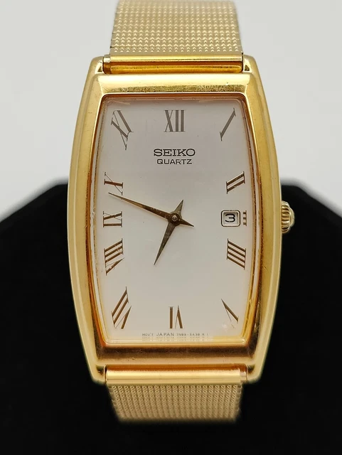 SEIKO CLASSIC TANK Style 7N89-5A19 Ladies Date Watch $29.99 - PicClick