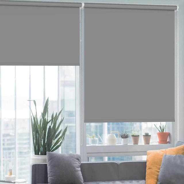Roller Shades for Windows - Blackout Roller Shades Blinds Room Darkening Pull