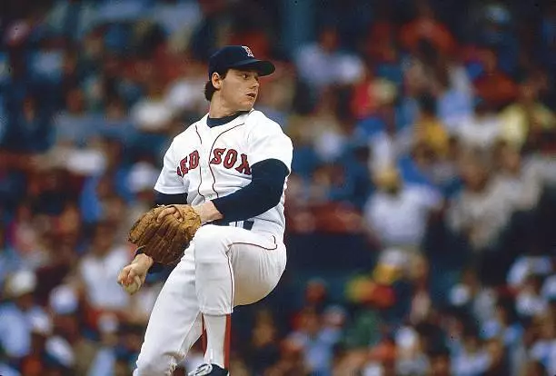 Boston Red Sox Roger Clemens in action, pitching vs Toronto Blue J - Old Photo