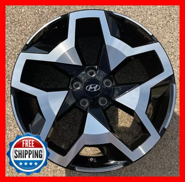 HYUNDAI SANTA CRUZ 2022 2023 2024 OEM Wheel 20" Rim 70665 Black/CNC w