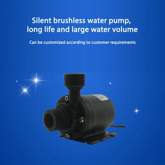 BRUSHLESS WATER PUMP 800L/h Submersible Fountain Aquarium Circulating