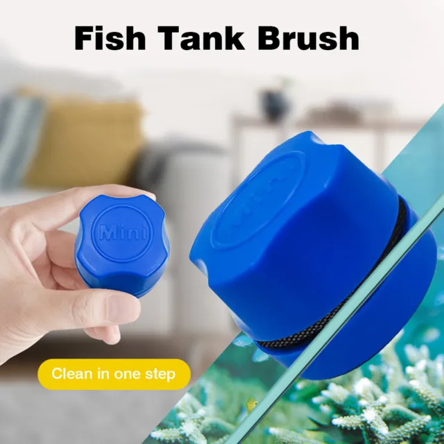 Mini Fish Tank Magnetic Brush Aquarium Cleaning Tools Cleaner Scraper Algae R2D2