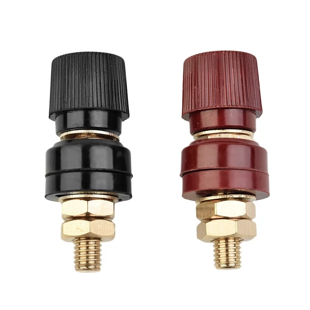 Jeu De Bornes De Jonction Pour Batterie - 8mm - Laiton - Parfait Pour Extensions D'alimentation