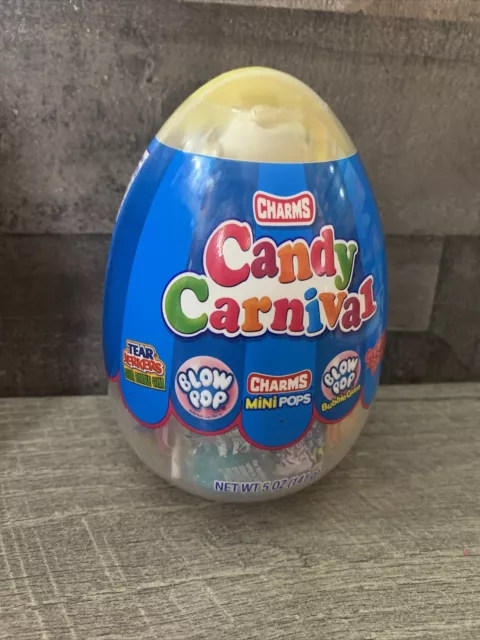 Vintage Charms Candy Carnival Egg ,Sugar Babies, Blow Pop, Mini Pops Bubble Gum