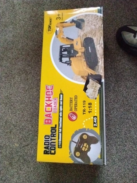 RADIO CONTROLLED TOP Race Backhoe Loader 10 channel full functional ...