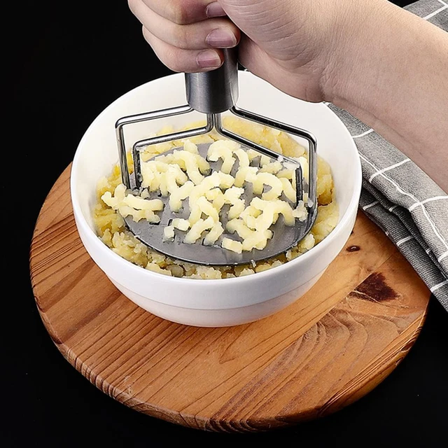 Strumento per purè di patate manuale in acciaio inox pressione cucina fango di patate