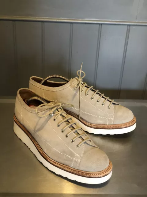 GRENSON ANDY MONKEY Boot low Grey suede Christy Sole. UK 11 EUR