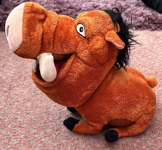 THE LION KING Disney Talking Pumba Warthog Soft Toy Plush Approx 8" £7.