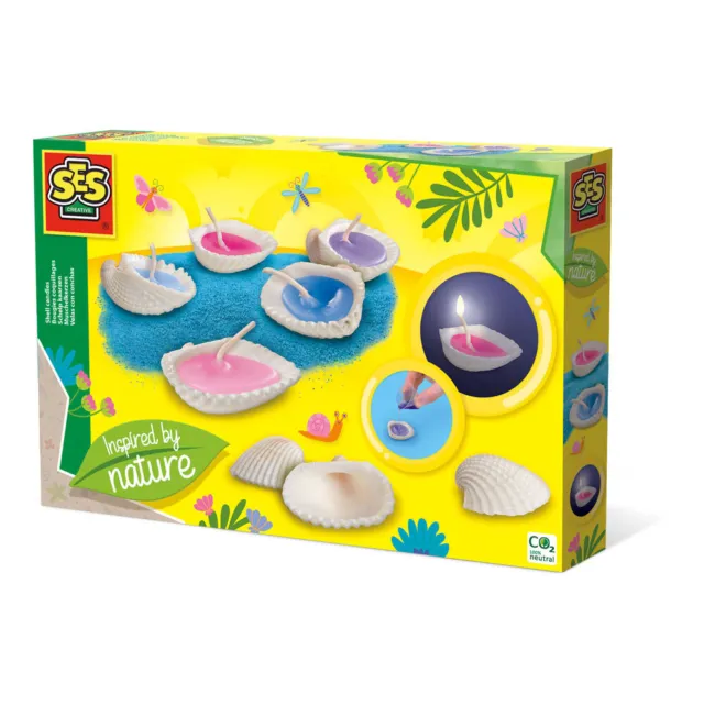 SES CREATIVE Inspired By Nature Shell Candle Making Kits