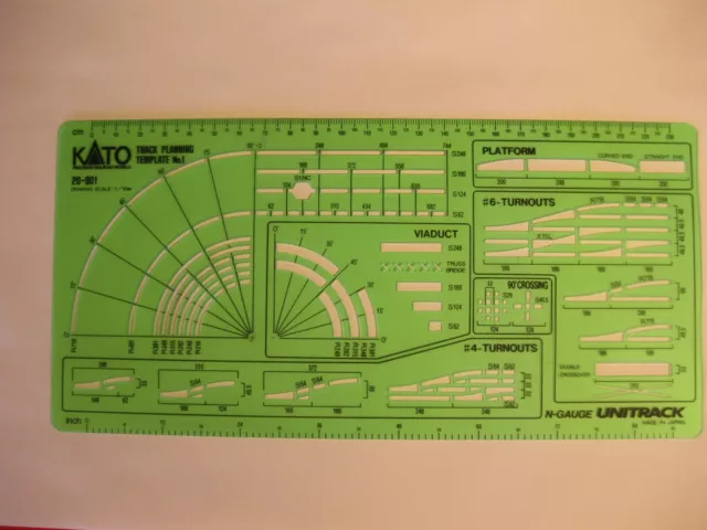 Kato N Gauge Unitrack 20-901 Track Planning Template