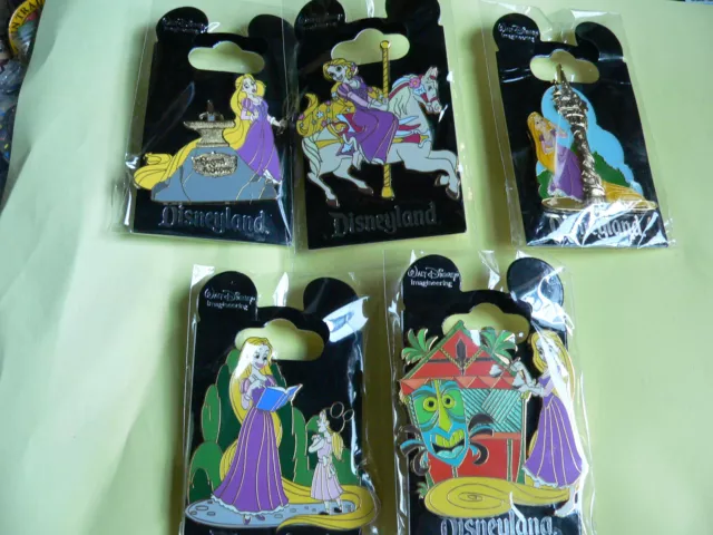 WDI Rapunzel at Disneyland Tangled LE 250 RARE Tiki Sword Tower Disney Pin RARE