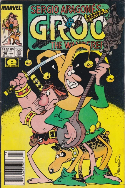Groo The Wanderer # 36 Comic Book Sergio Aragones Marvel Comics 1988,Newsstand