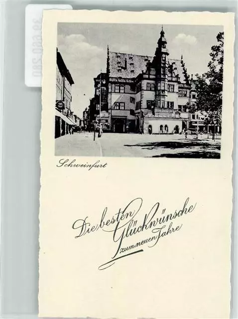 39660280 - 8720 Schweinfurt Rathaus Neujahrsgruesse Schweinfurt Stadtkreis