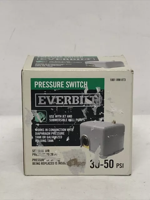 Interruptor de presión Everbilt 30/50 para bombas de pozo EBPS3050