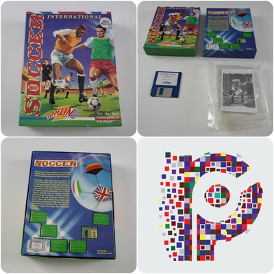 INTERNATIONAL SOCCER un dirigibile per il computer Commodore AMIGA Testato & Lavoro 