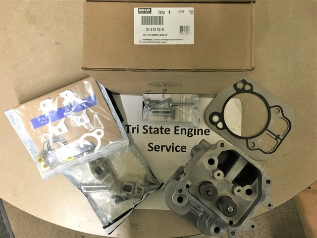 GENUINE OEM KOHLER Command Engine CYLINDER HEAD COMPLETE Kit #2 Valves Installed $292.63