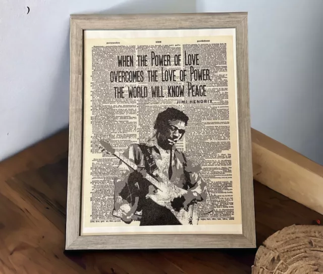 Jimmy Hendrix Framed Canvas Print