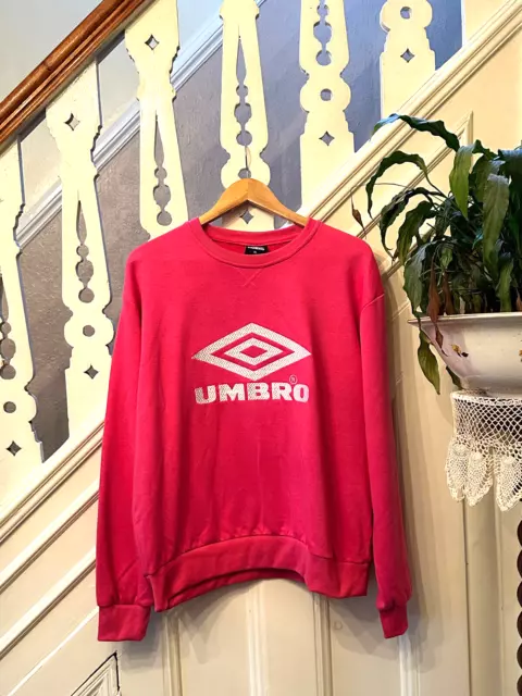 UMBRO Mens Sweatshirt XL Jumper Cotton Pullover Fleece Sweater Pro Retro