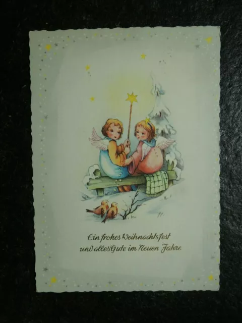 Alte AK , Engel mit Stern , Eine frohes Weihnachtsfest.... , (B498)