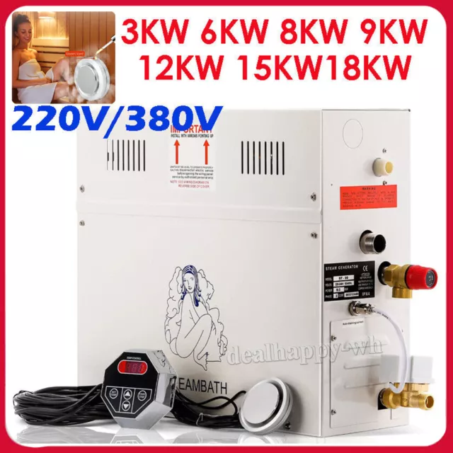 220V 380V 3KW 6KW 9KW 18KW Bathroom Sauna Machine Steamer Generator for Shower