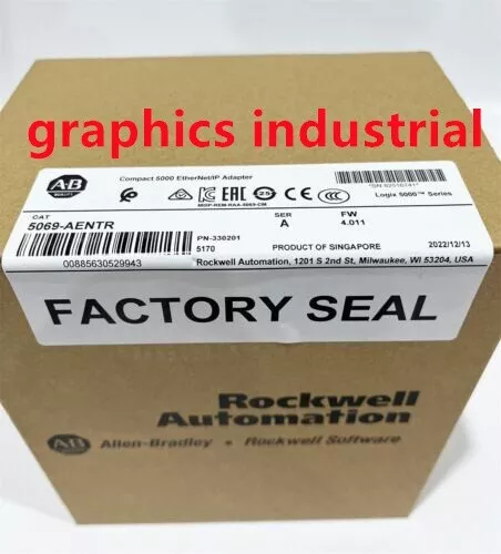 New Factory Sealed Allen-Bradley 5069-AENTR /A Compact 5000 EtherNet/IP Adapter