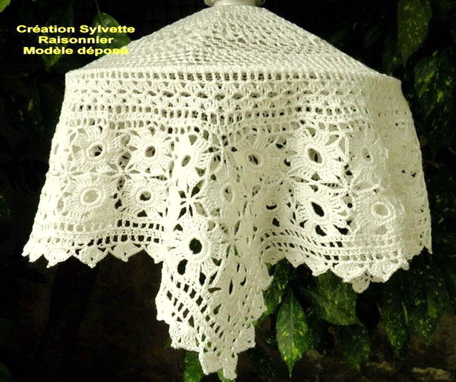 Lot De 7 Sous-verres Ronds En Coton Perlé, Création Sylvette Raisonnier, Artisanat Français