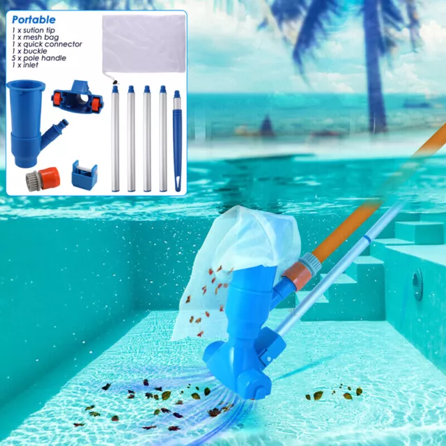 Pool Vacuum for Above Ground Pool & Inground Pools Pool Leaf Vacuum Head w/ Pole