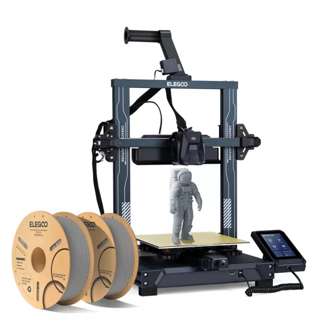 ELEGOO Neptune 4 Pro FDM 3D Printer 500mm/s High-Speed +2 KG PLA Filament Grey