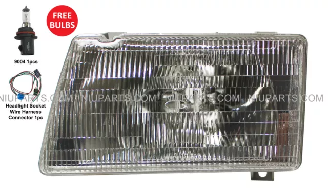 Headlight with Adjusters & Mounting Frame Metal  LH Fit: Peterbilt 377 385 & 375