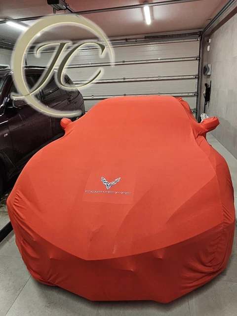 C7 Corvette Ultraguard Stretch Satin Car Cover- Red - Indoor