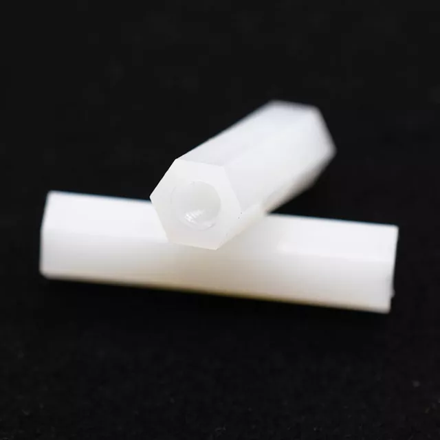 Plastic Spacer Bolt Hex Standoffs Washer White Nylon M2 To M4 Isolation Column
