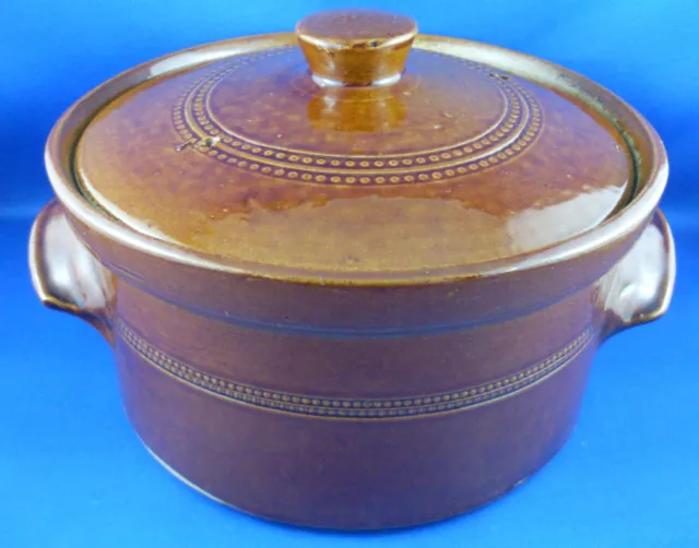 Antique PEARSONS Chesterfield England STONEWARE POTTERY 1.5L Oven Casserole Dish