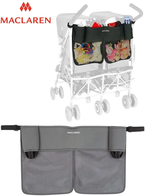 £35 Maclaren Cochecito Doble Buggy Bebé Correa de Bolsillo Organizador de Bolsillo