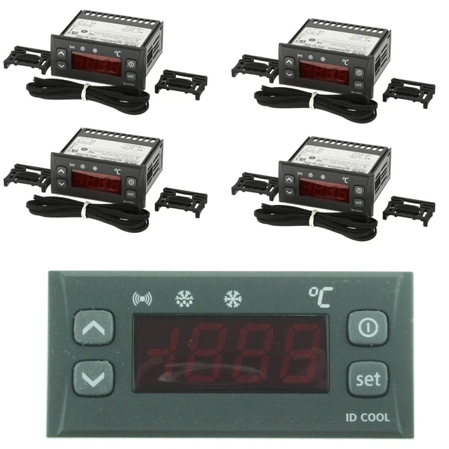 Lot De 3 Thermostats Numériques W3230 - Contrôle De Température Précis De -50 à 120°C | Capteur étanche, Sortie Relais 20A | Pour Frigo, Clim, Incubateur