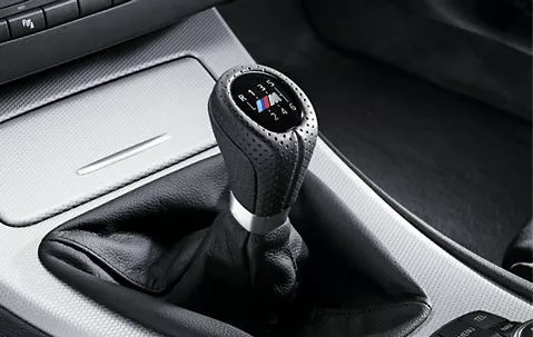 BMW Genuine M Gear Shift Knob &Gaiter Leather Black 6 Speed 3 Series 25118037309