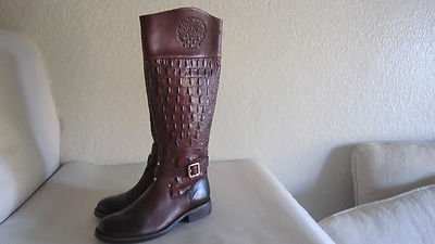 VINCE CAMUTO FLAVIAN Brown Leather Croc 